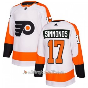 Dame Ishockey Philadelphia Flyers Tröja Wayne Simmonds 17 Adidas 2017-2018 Vit Authentic